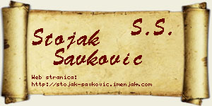 Stojak Savković vizit kartica